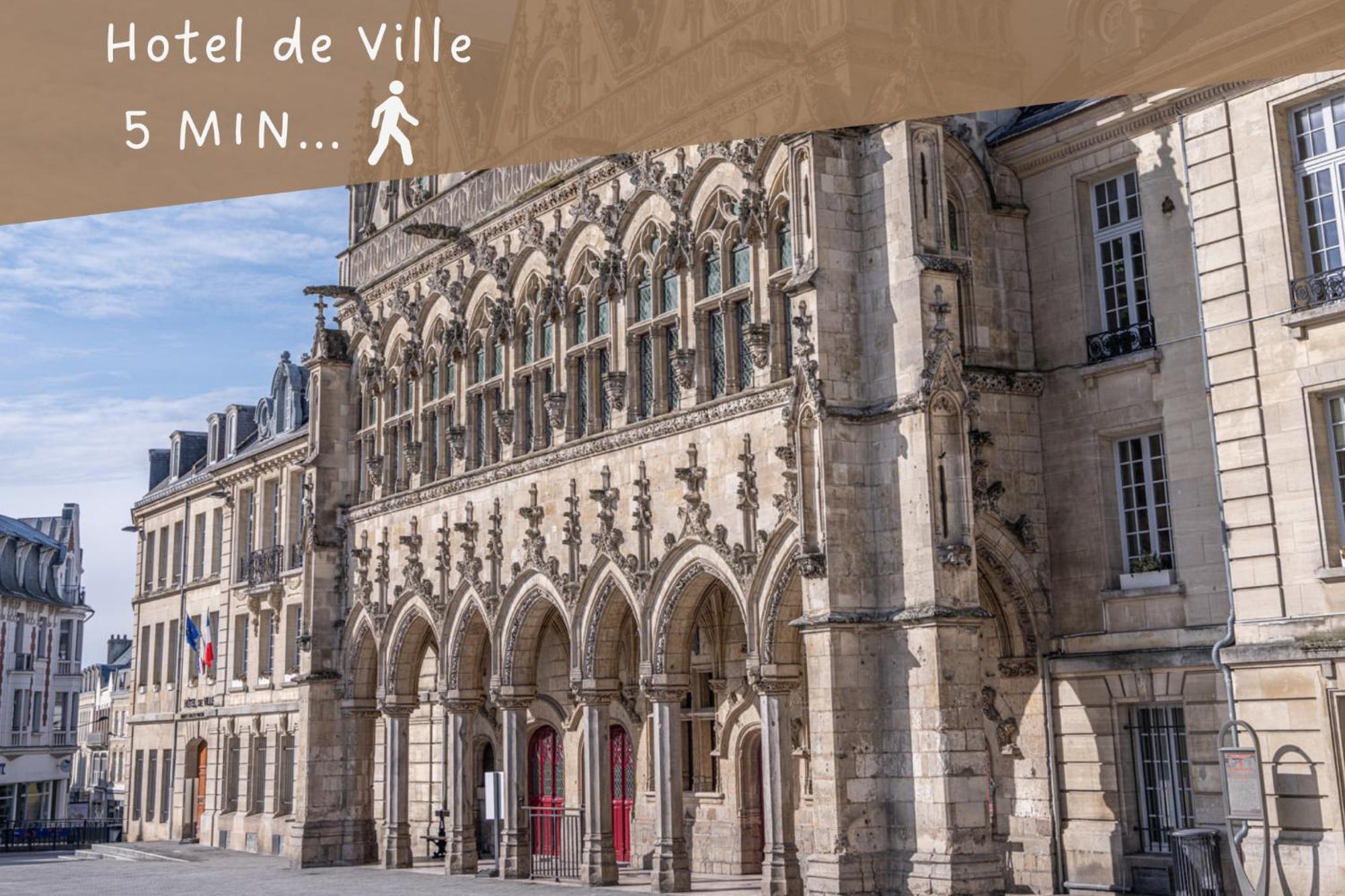 Le Fleur De Cerisier - Zmn Conciergerie Lägenhet Saint-Quentin  Exteriör bild