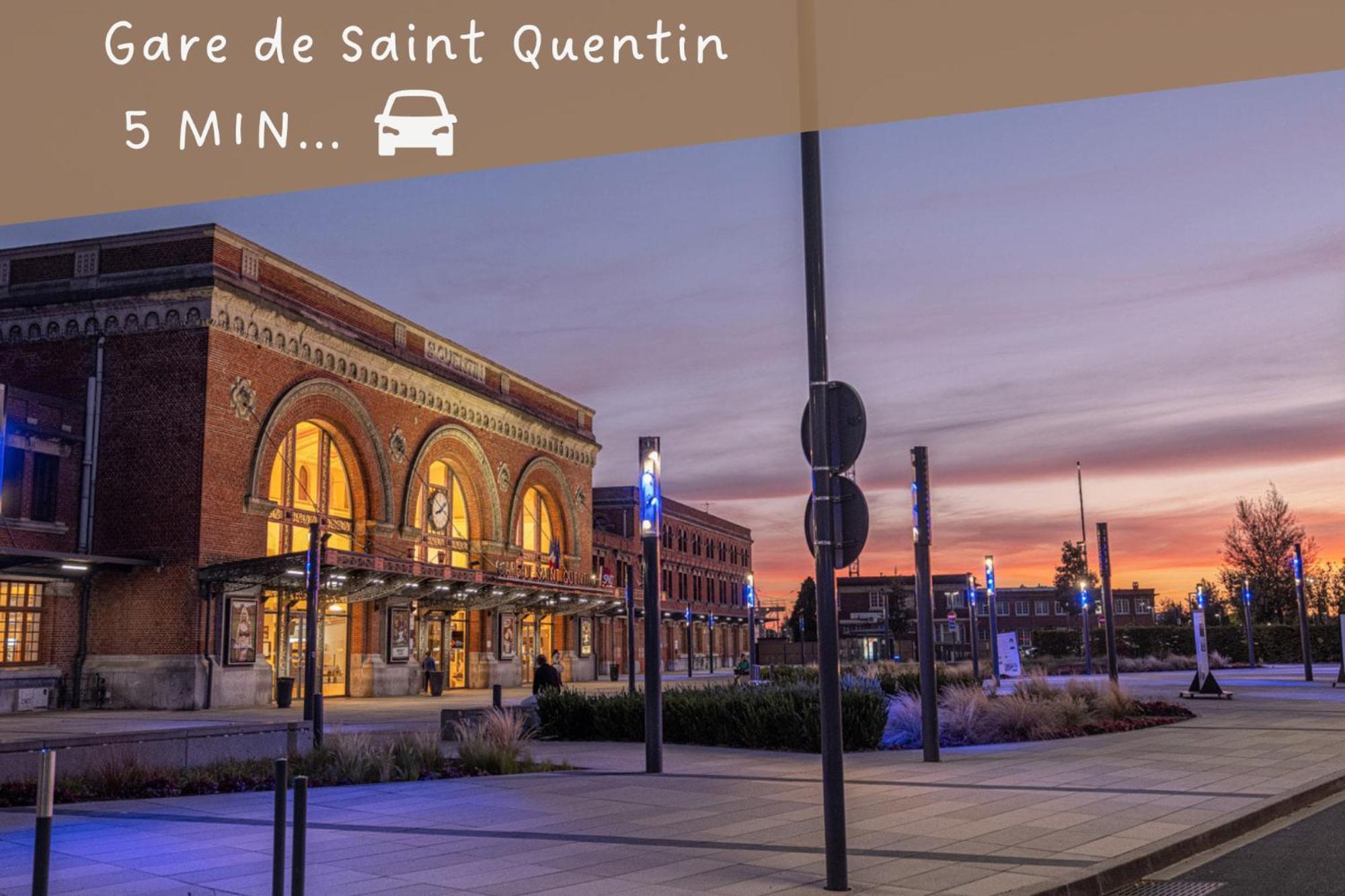 Le Fleur De Cerisier - Zmn Conciergerie Lägenhet Saint-Quentin  Exteriör bild